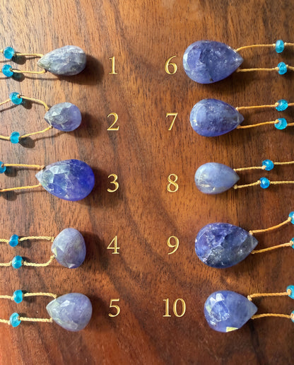 Tanzanite Rainbow Drop