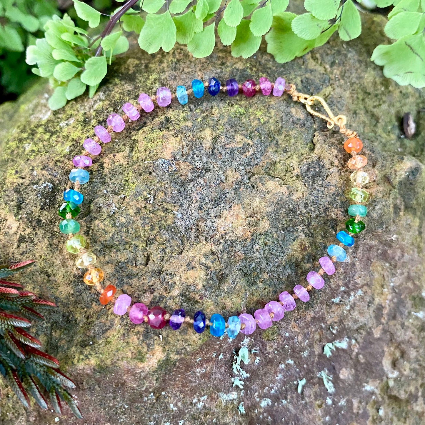 Pink Sapphire Rainbow Bracelet