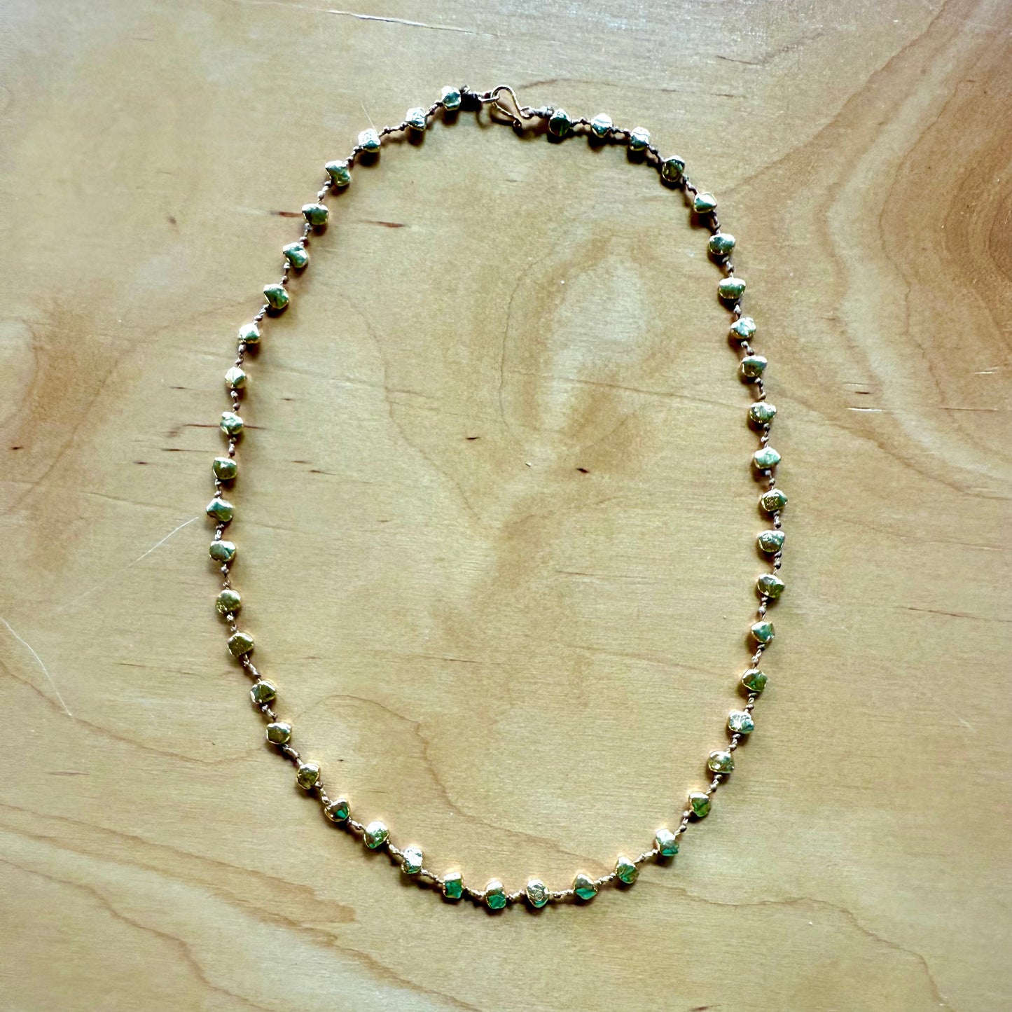 Organic Gold Nuggets Necklace