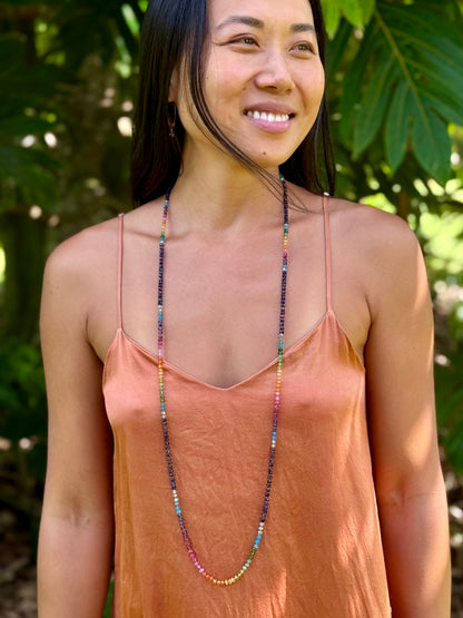 Midnight Sapphire Rainbow Lei