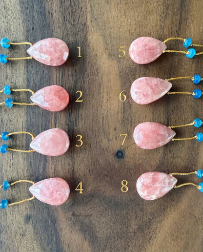 Rhodochrosite Rainbow Drop