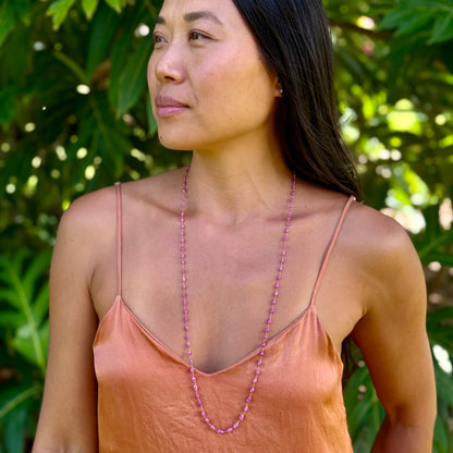 Pink Sapphire Lei