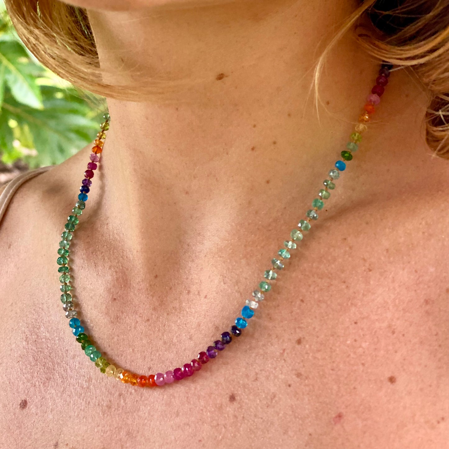 Zambian Emerald Rainbow Lei