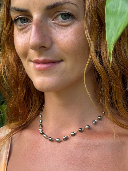 Tahitian Keshi Ovals Necklet