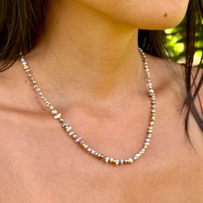 Wild Baja Keshi Pearls and Gold