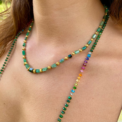 Zambian Emerald Rainbow Lei