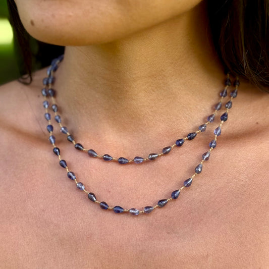 Iolite Drop Lei