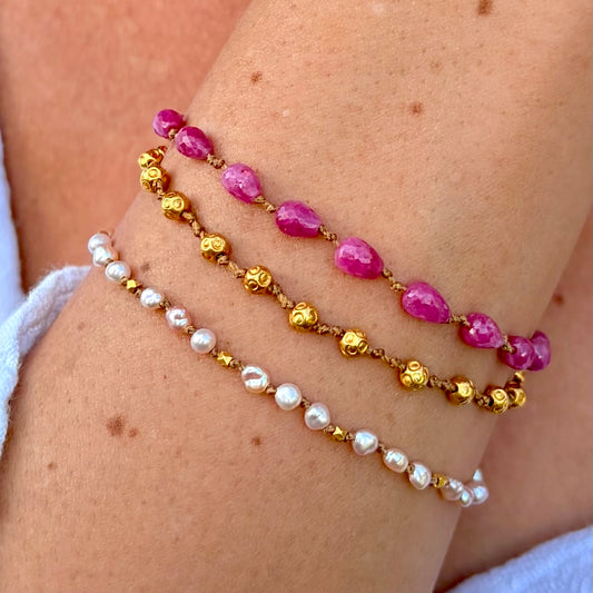 Pink Sapphire Bracelet