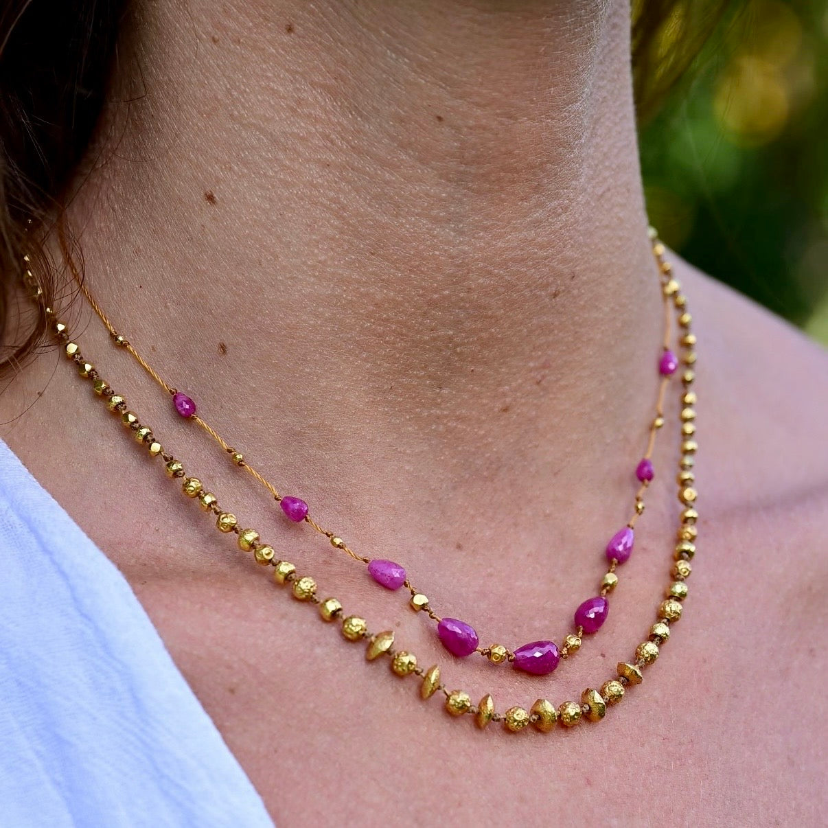 Organic Gold Necklace