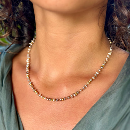 Wild Baja Keshi Pearls and Gold