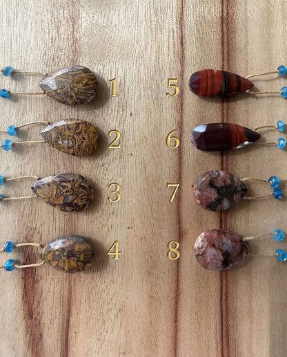 Jasper and Granite Rainbow Drops