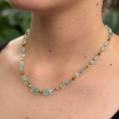 Russian Emerald & Gold Necklace