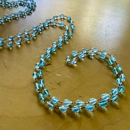 Aquamarine Drop Lei