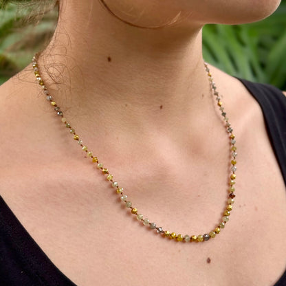Large Diamond & Gold Strand