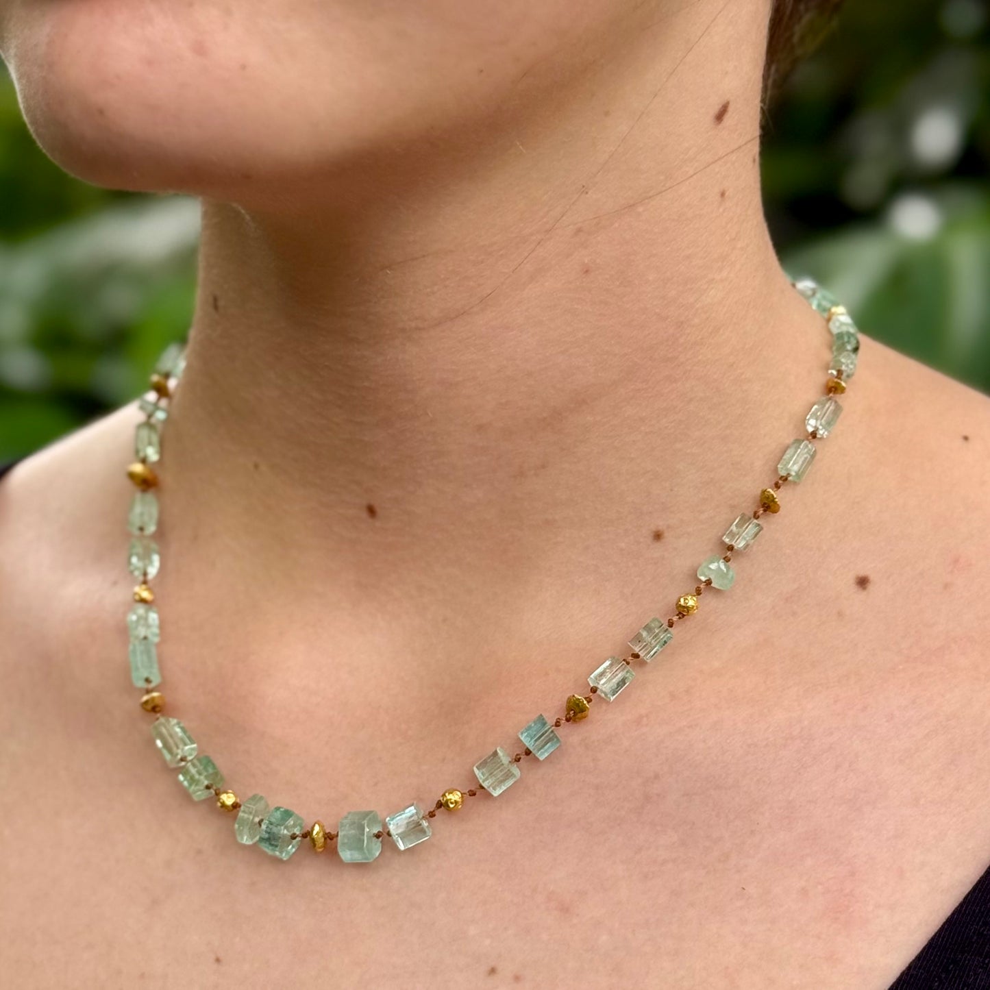 Russian Emerald & Gold Necklace