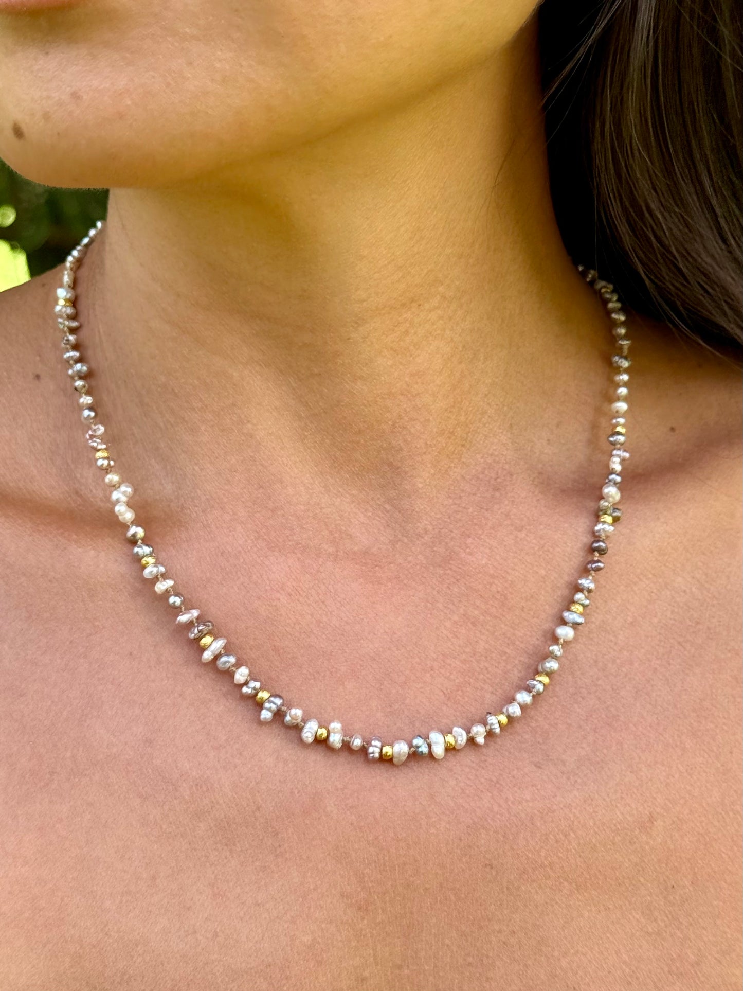 Wild Baja Keshi Pearls and Gold