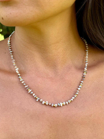 Wild Baja Keshi Pearls and Gold