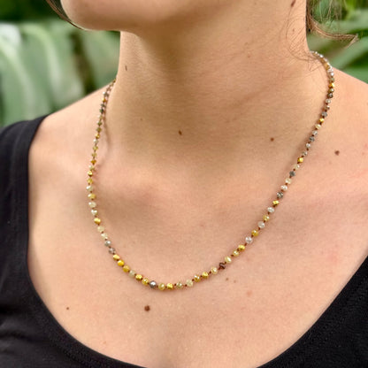 Large Diamond & Gold Strand
