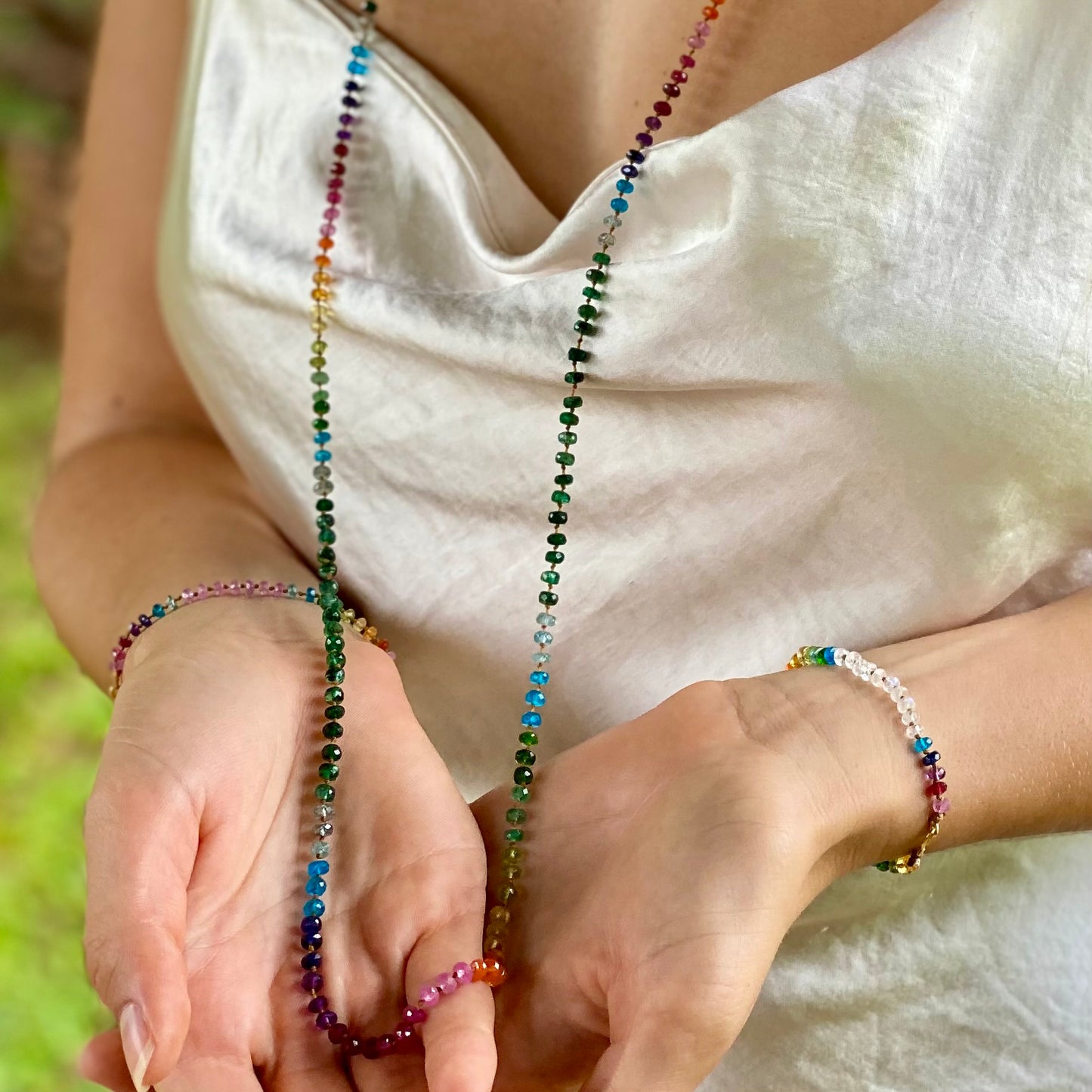 Zambian Emerald Rainbow Lei