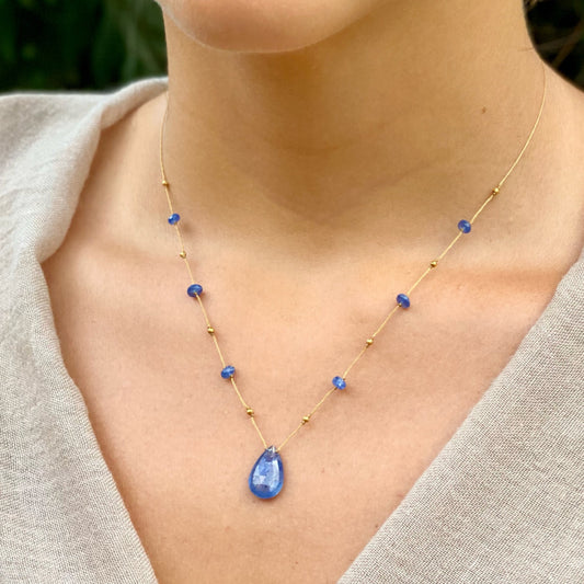 Blue Sapphire Alohi Drop