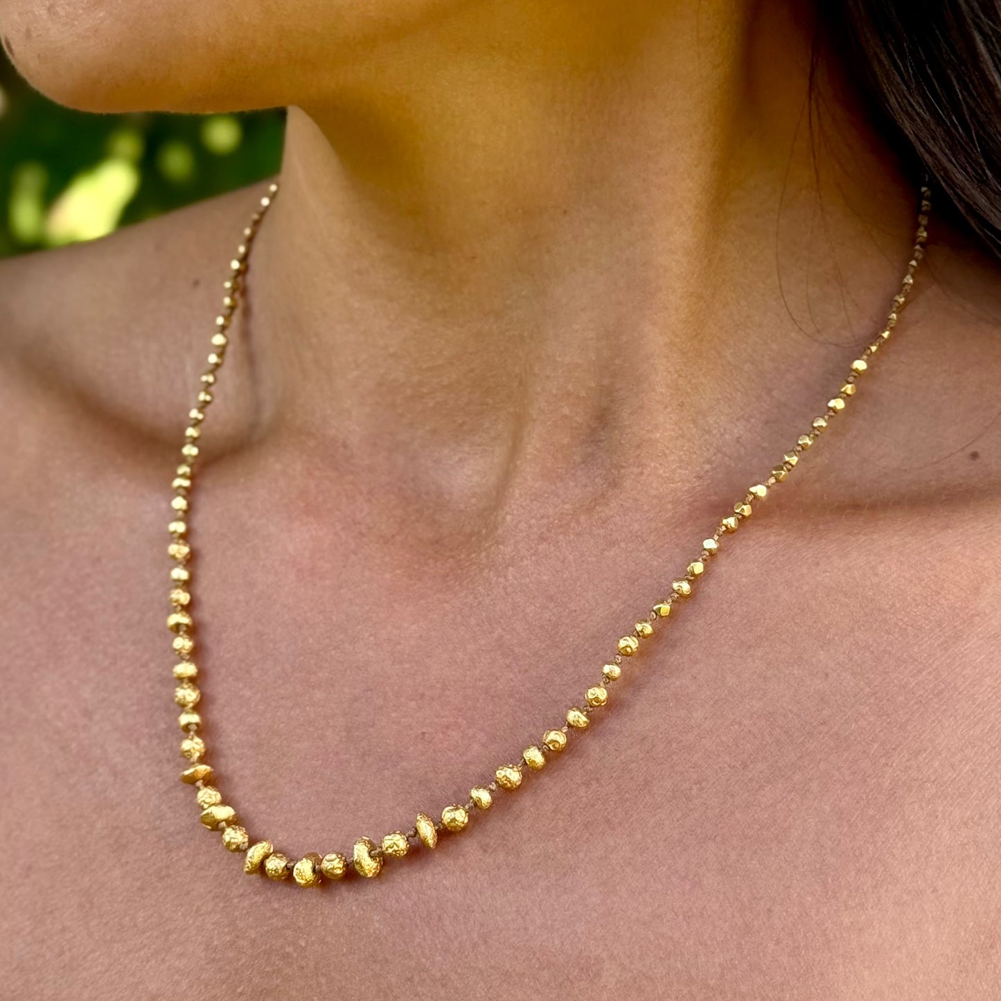 Organic Gold Necklace