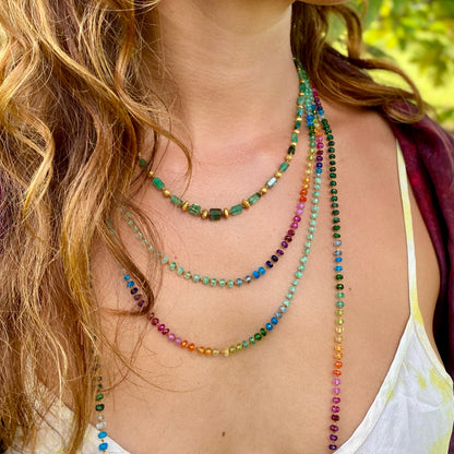 Colombian Emerald Rainbow Lei