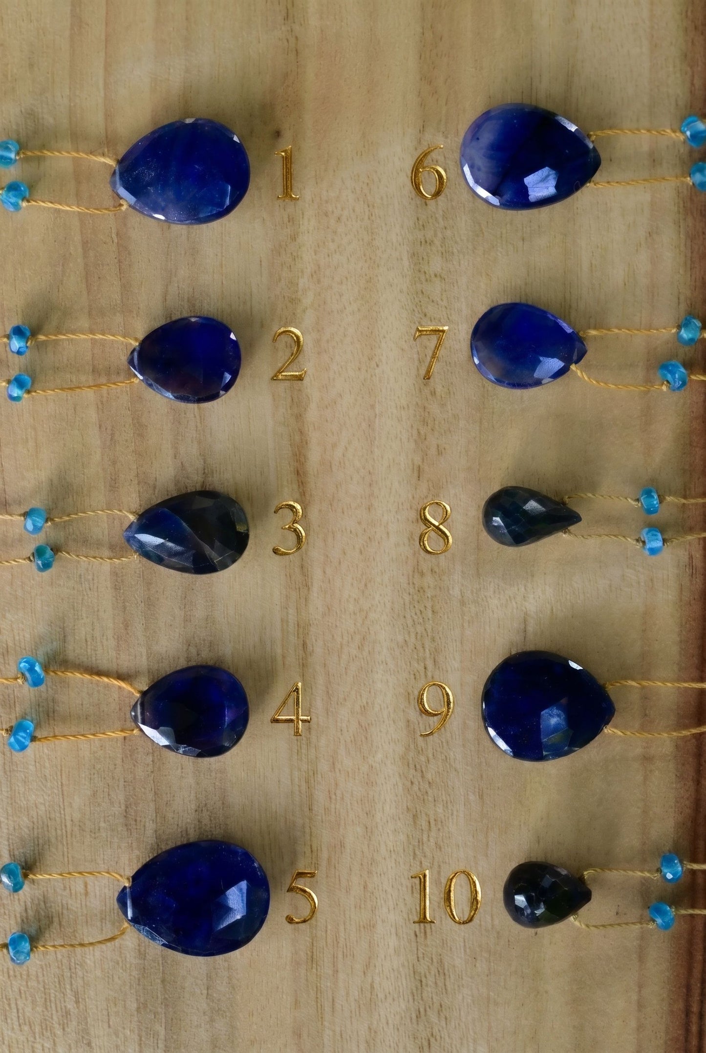 Blue Sapphire Rainbow Drop