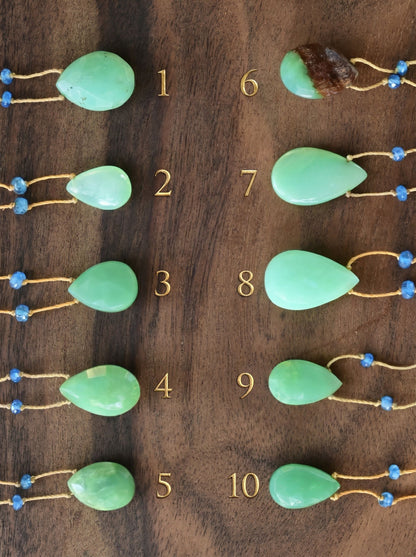 Chrysoprase Rainbow Drop