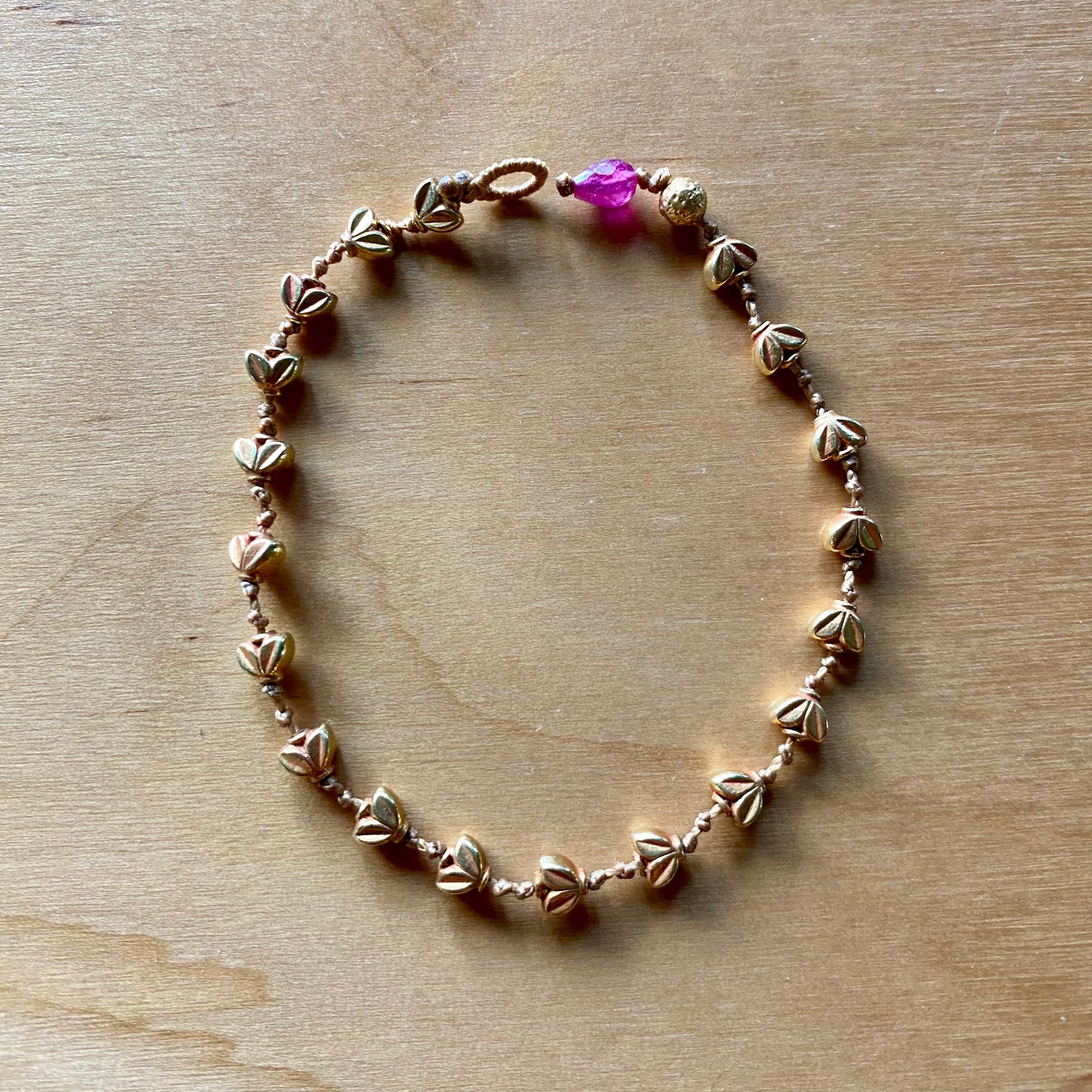 Lotus hearts bracelet