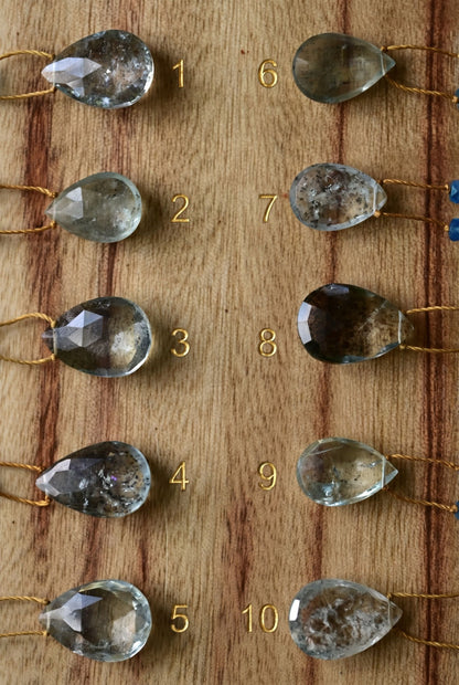 Moss Aquamarine Rainbow Drop