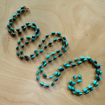 Malachite Drop Lei