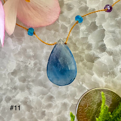 Teal Fluorite Rainbow Drop