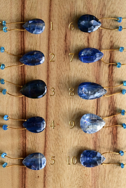 Blue Kyanite Rainbow Drop