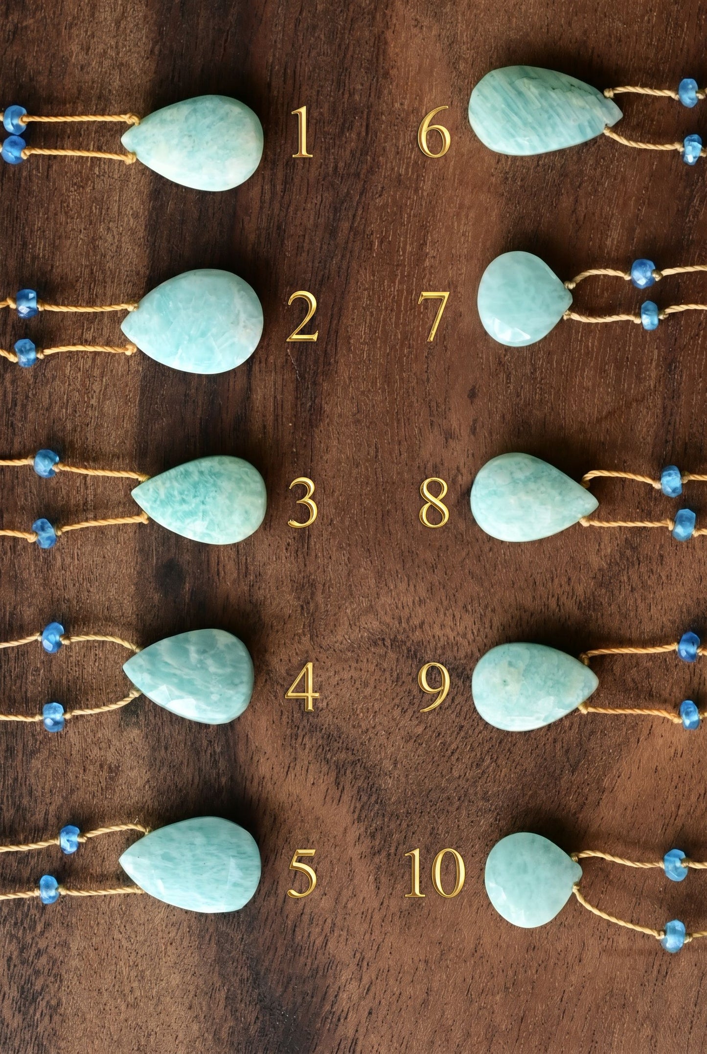 Aqua Amazonite Rainbow Drop