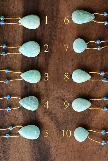 Aqua Amazonite Rainbow Drop