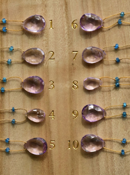 Lavender Amethyst Rainbow Drop