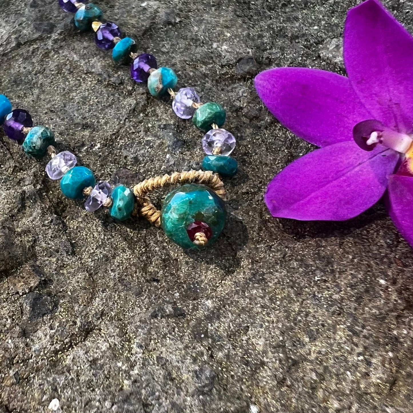 Moonstone Amazonite Rainbow Mana