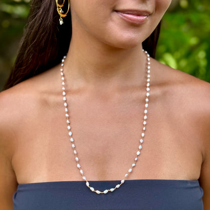 Freshwater Keshi Pearl Lei
