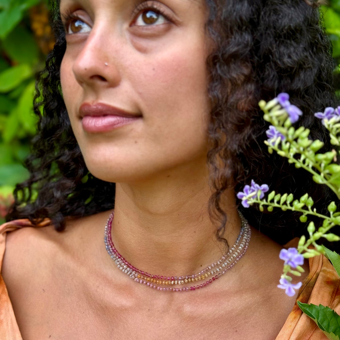 Soft Multi Sapphire Lei