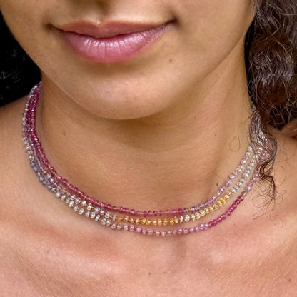 Soft Multi Sapphire Lei
