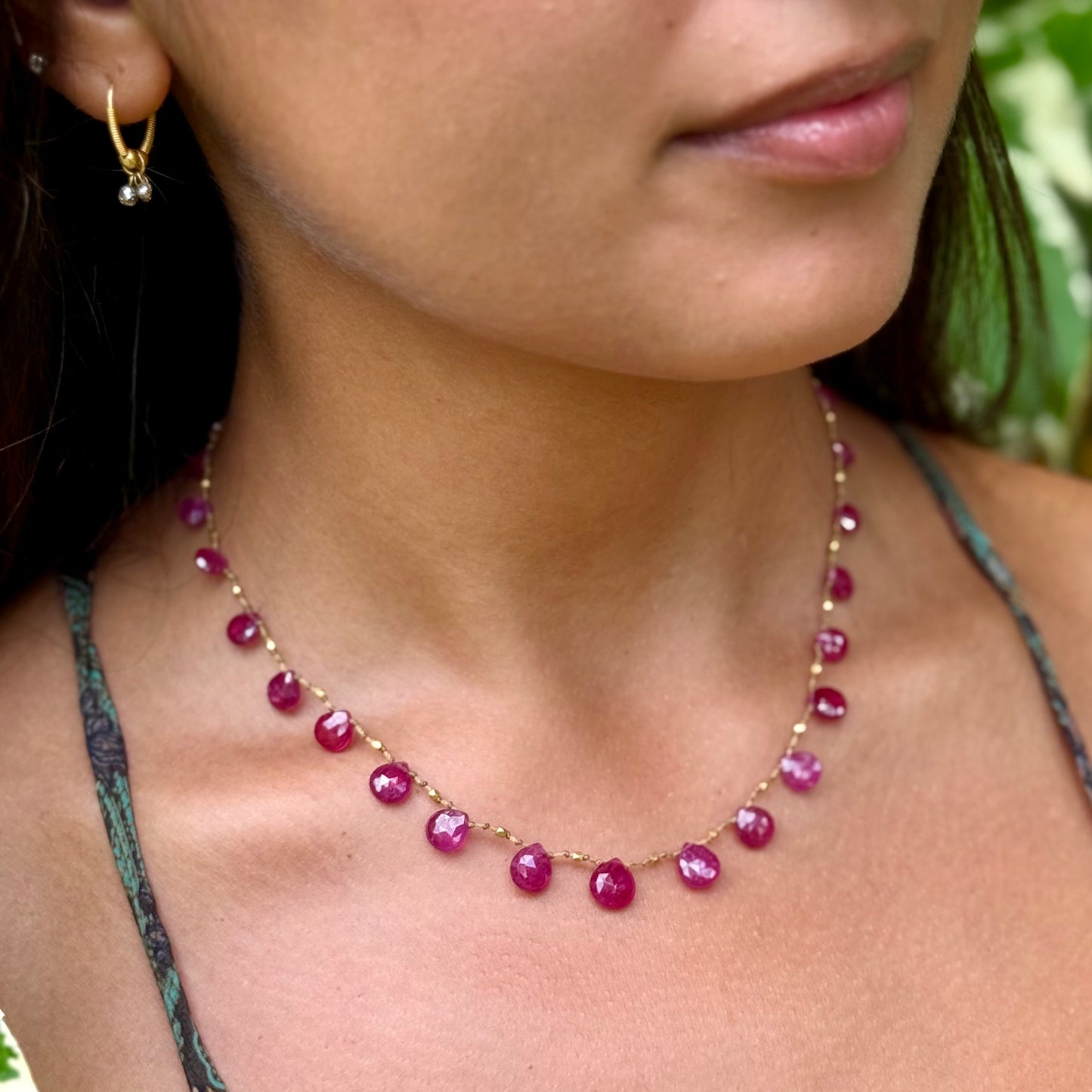 Hot Pink Sapphire & Gold Ali'i