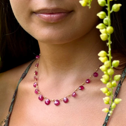 Hot Pink Sapphire & Gold Ali'i