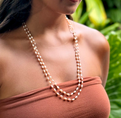 Freshwater Keshi Pearl Lei