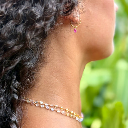 Pastel Sapphire Smooth Oval Lei