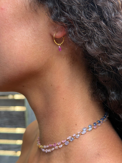 Pastel Sapphire Smooth Oval Lei