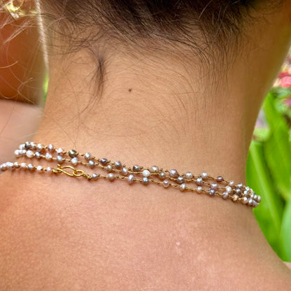 Wild Baja Pearls Keshi Lei