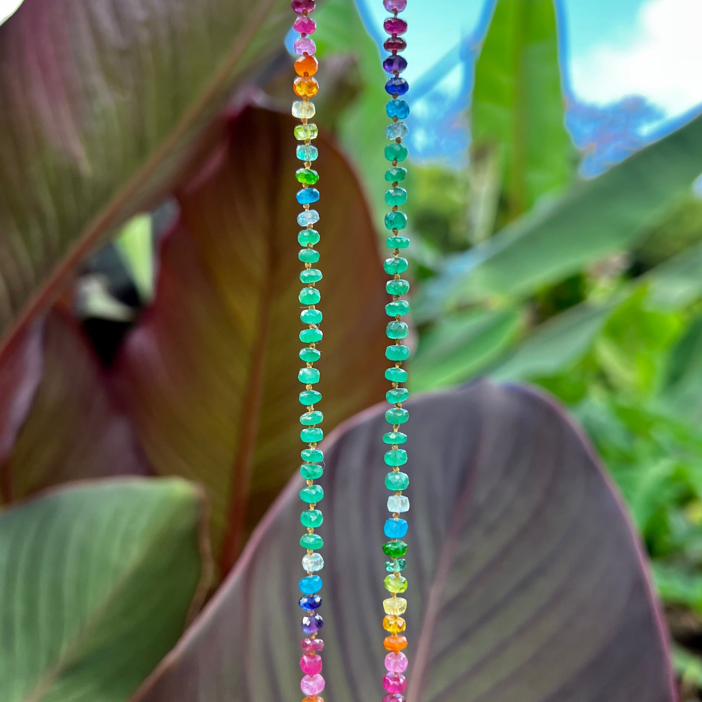 Zambian Emerald Rainbow Lei