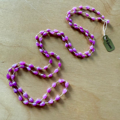 Pink Sapphire Lei