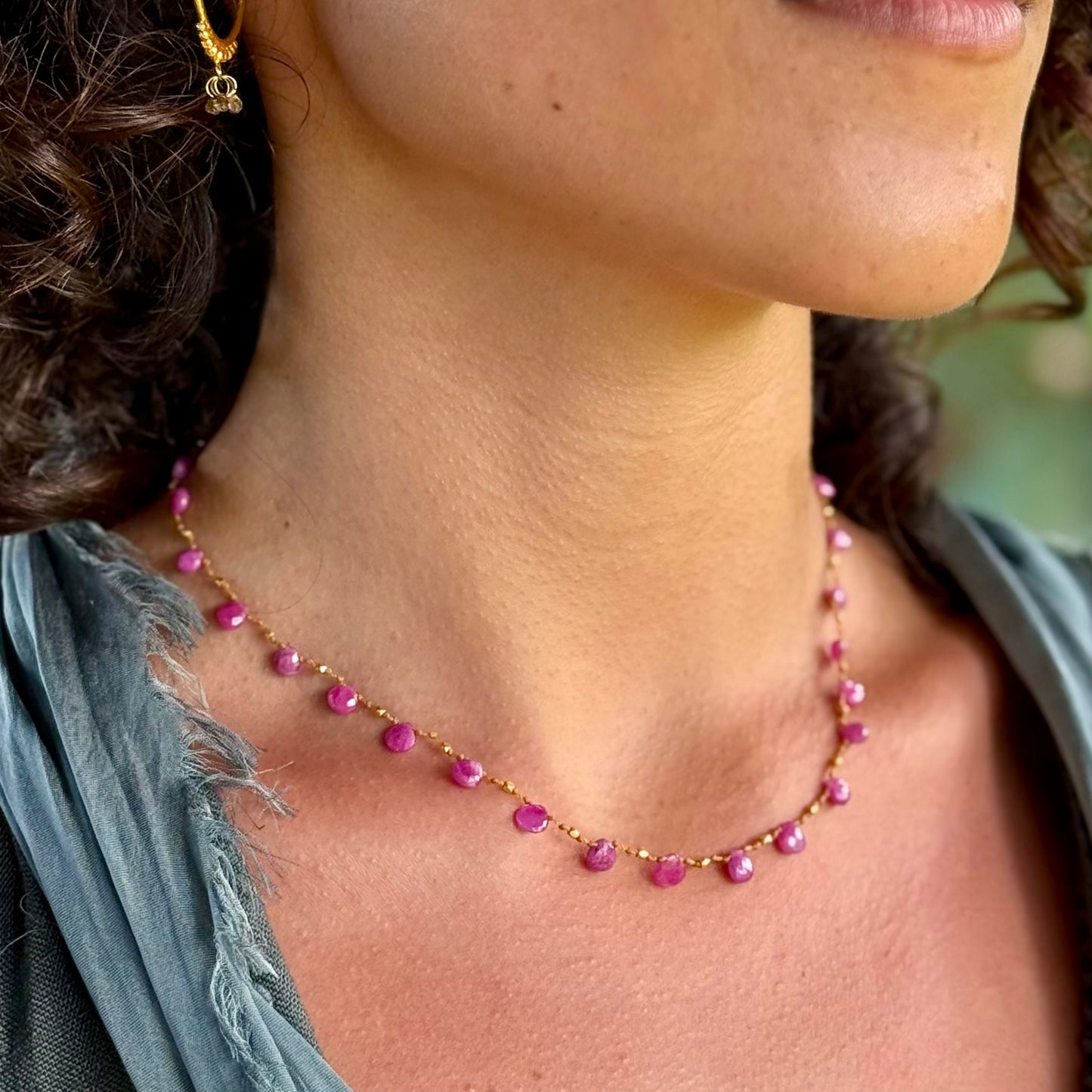 Fuchsia Sapphire & Gold Ali’i