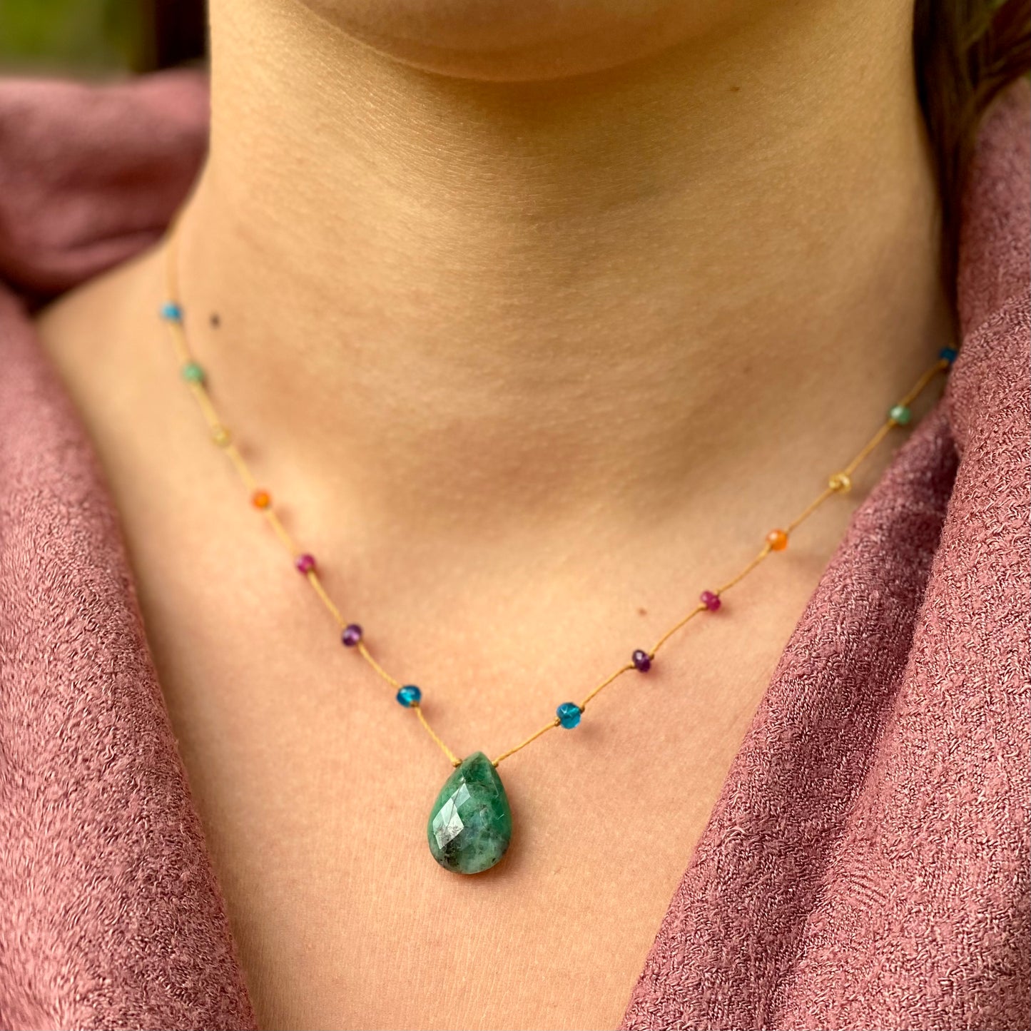 Sakota Emerald Rainbow Drop